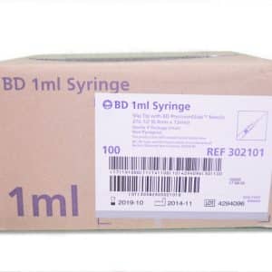 Syringe with Needle 1ml No.27x1/2"(0,4mx13mm) BD
