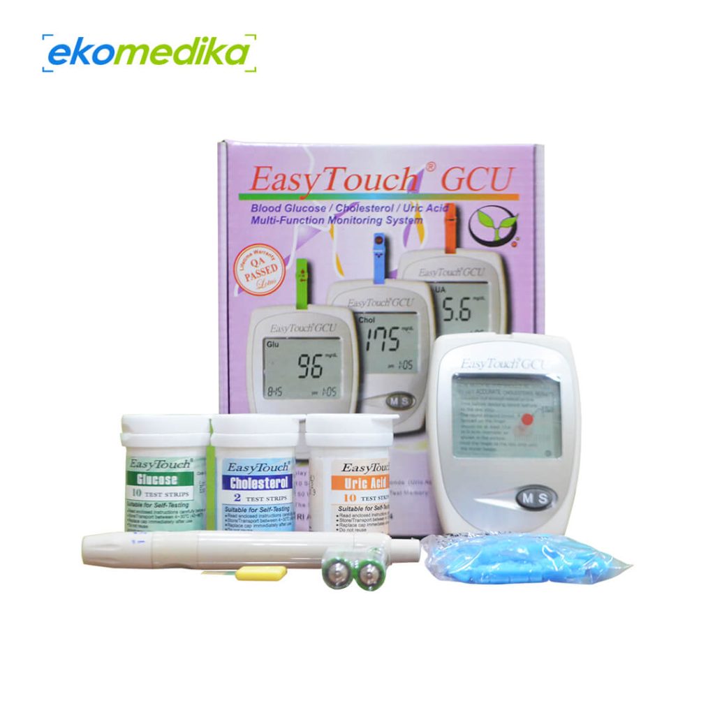 EasyTouch GCU - Alat Tes Gula, Kolesterol & Asam Urat