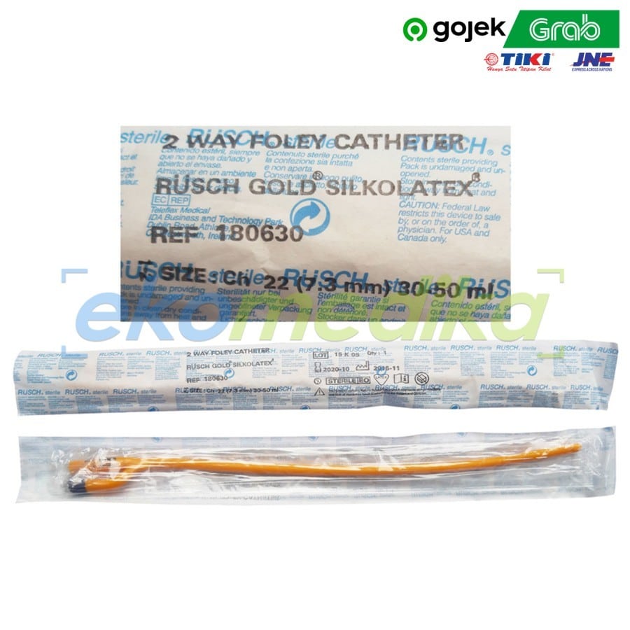 RUSCH FOLLEY CATHETER 2 WAY GOLD