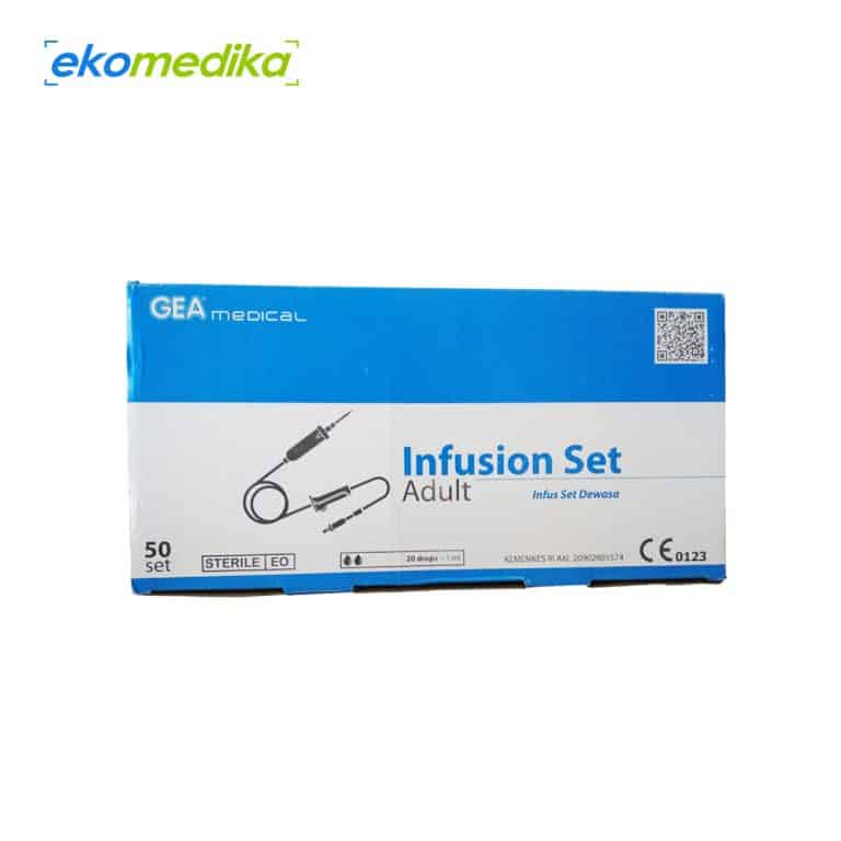 Infuset Dewasa GEA Infusion Set Adult (Box isi 50 Pcs) - Eko Medika