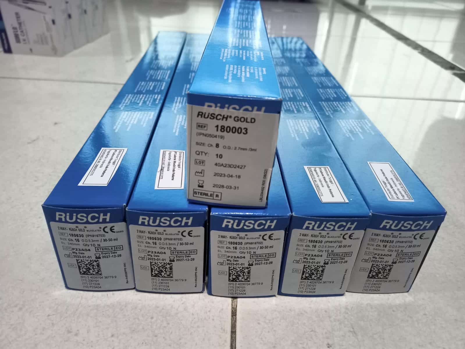 RUSCH FOLLEY CATHETER 2 WAY GOLD