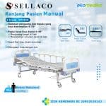 Ranjang Pasien 2 Crank SELLA KY211S Hospital Bed Manual + Matrass