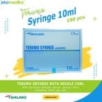 Syringe 10ml with needle Terumo isi 100 Pcs