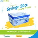 Disposible Syringe 50 cc/ml Lubang Pinggir Terumo isi 20Pcs