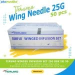TERUMO Wing Needle 25G x 3/4" isi 50 (Wing Infusion Set)