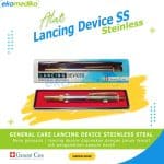 1. Lancing Device Pen Lancet Pena Bekam General Care Stainlees Ss Gc