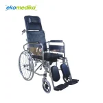 Kursi roda 3in1 GEA FS 609 GC dengan sandaran reclining, pijakan selonjor, dan fitur tempat BAB