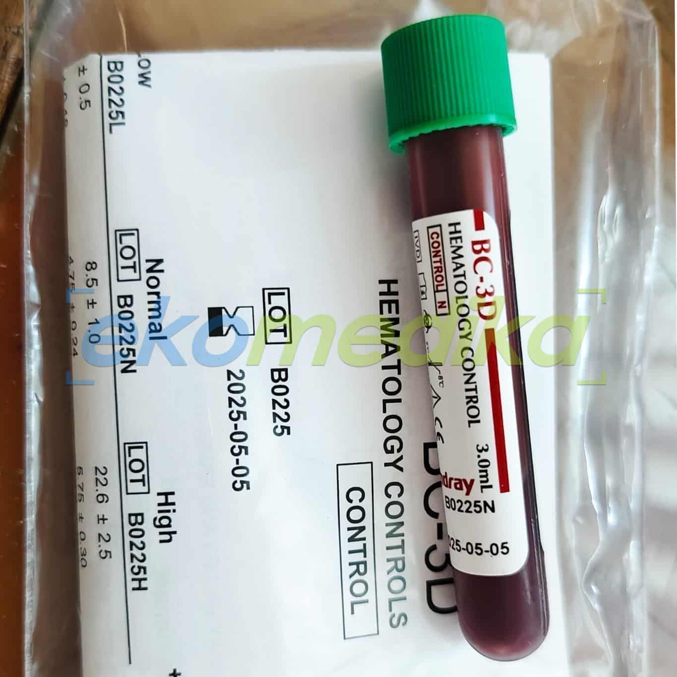 Mindray b 30 hematology control normal 3ml