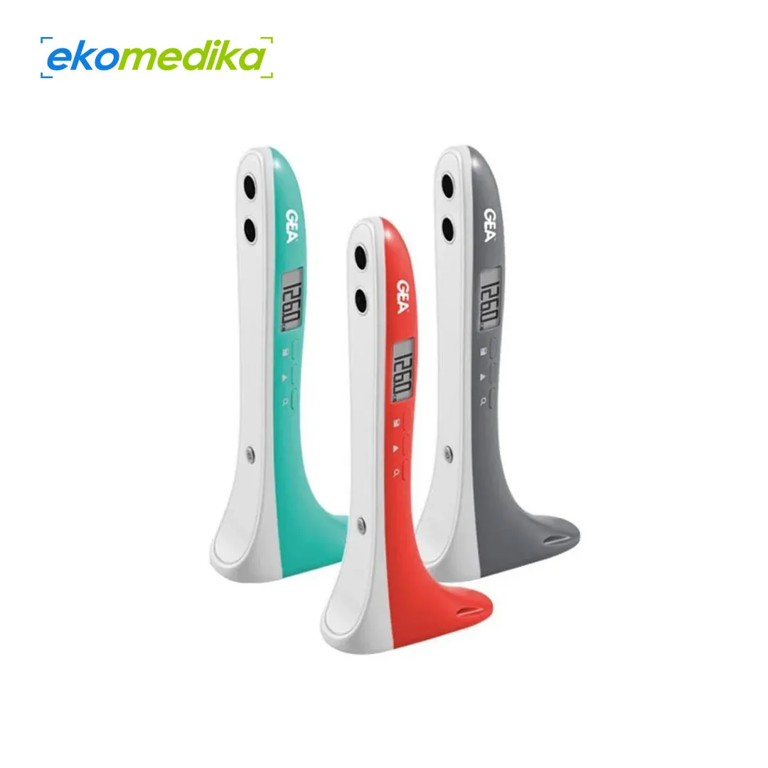 Alat ukur tinggi badan digital GEA HT721 ultrasonik wireless warna biru