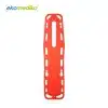 Long Spine Board GEA YDC 7A1 โ Papan Tandu Darurat Ringan dan Mengapung Papan spinal Long Spine Board GEA YDC 7A1 berwarna oranye dengan sabuk pengaman terpasang di atas permukaan putih.